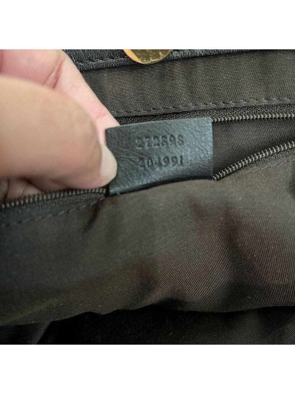 GUCCI GG BROWN CANVAS CREST TOTE - Picture 13 of 15